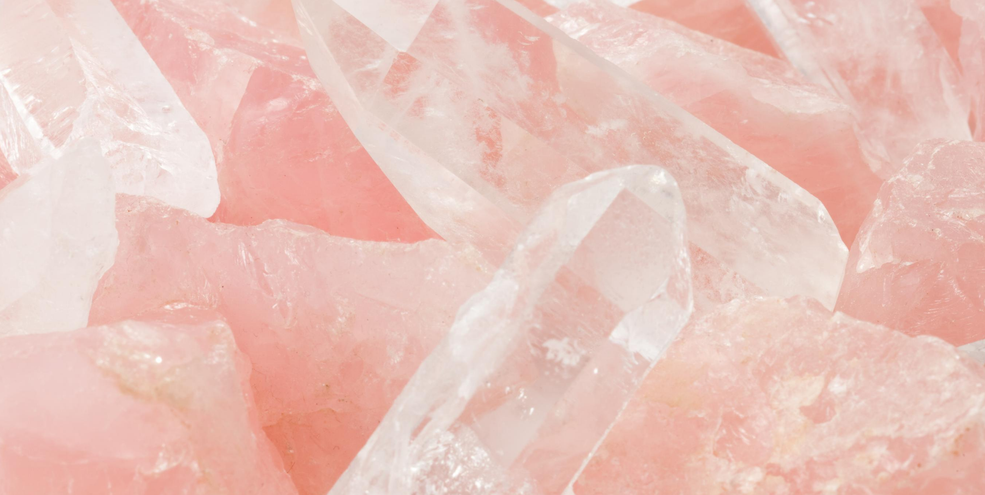 Rose quartz jewellery