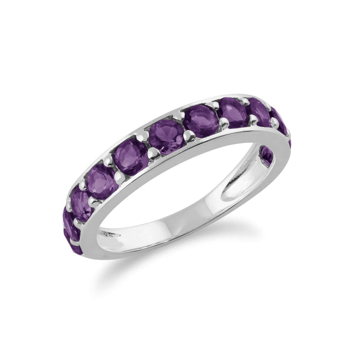 classic-round-amethyst-half-eternity-ring-in-925-sterling-silver-212r010603925 on model
