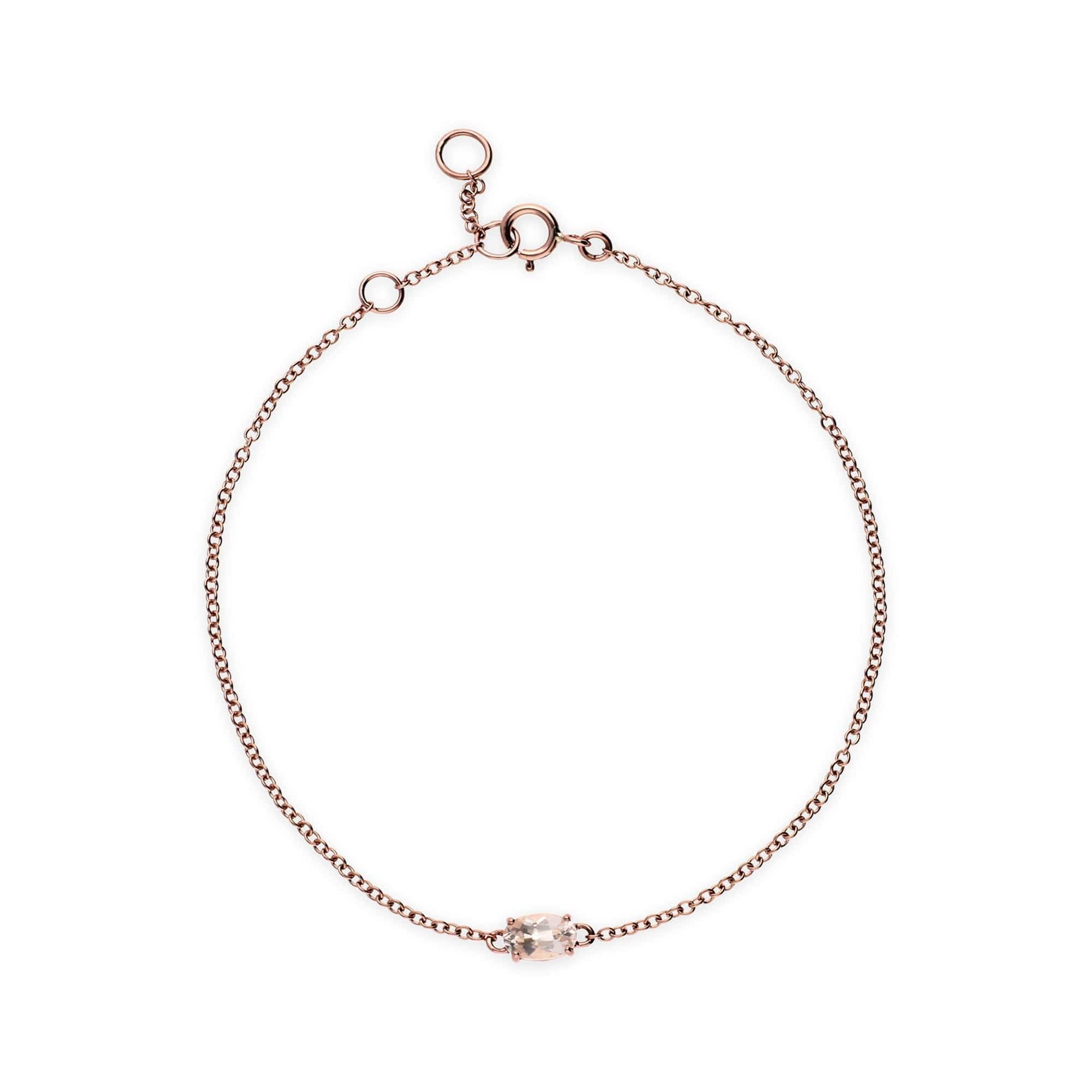 Classic Morganite Single Stone Bracelet Image 2