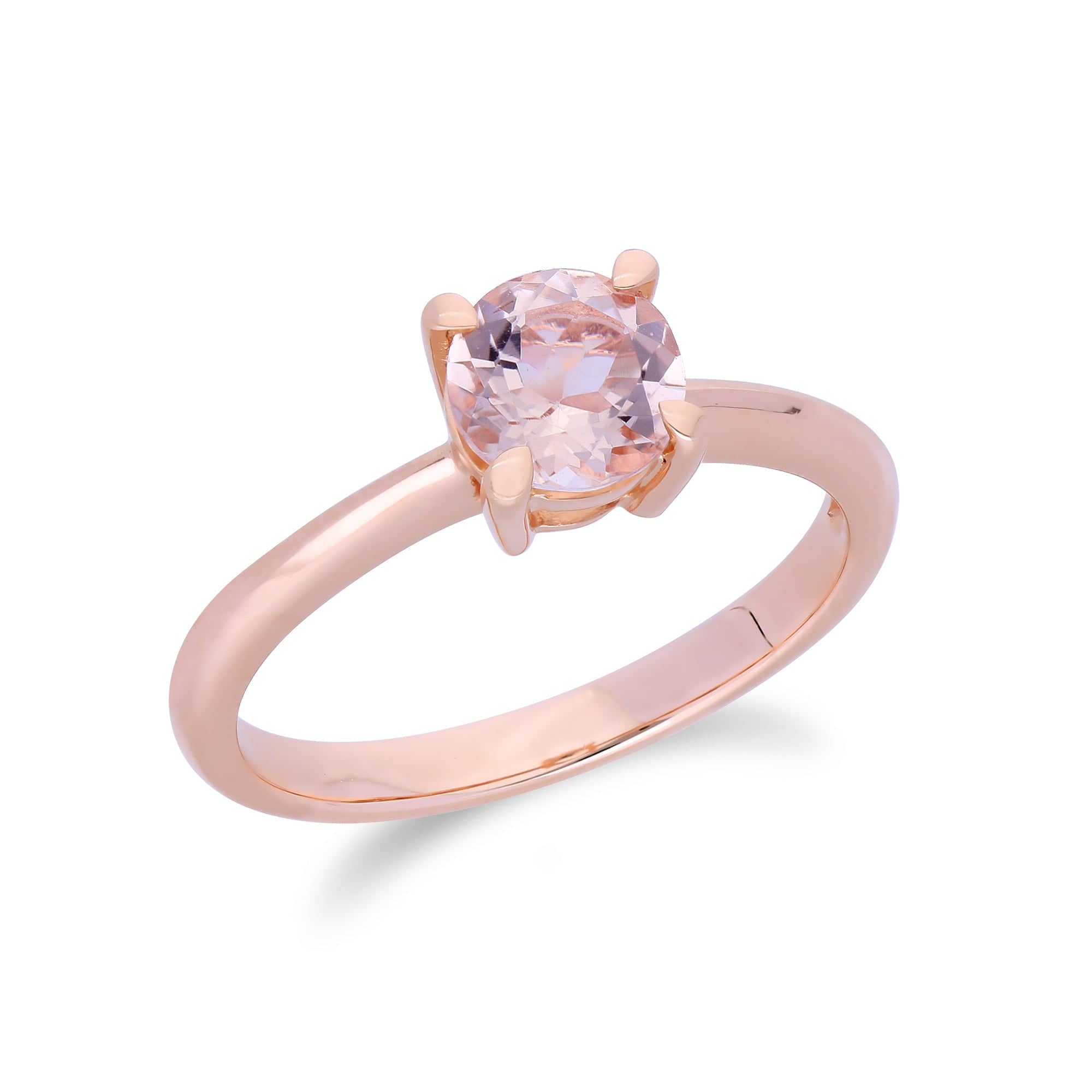 Morganite Solitaire Ring Image 2