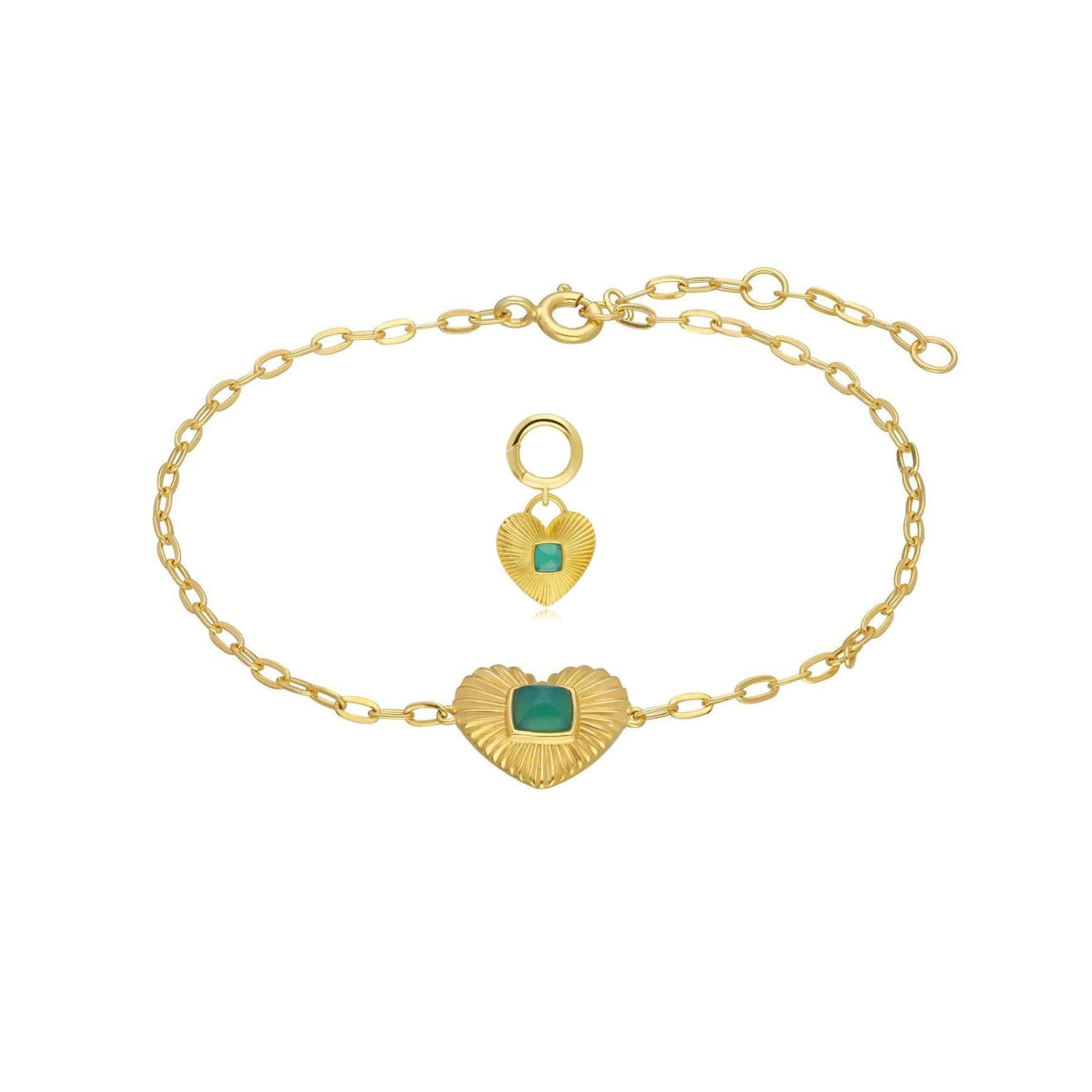 Queen of Hearts Chalcedony Bracelet & Pet Tag Set - Gemondo