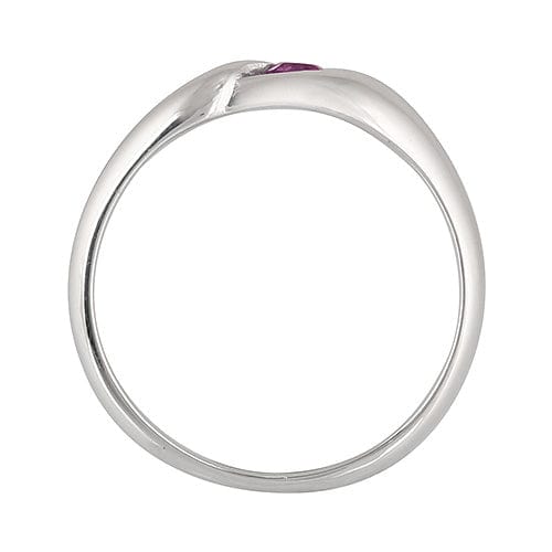 17338 Classic Oval Amethyst Ring in 925 Sterling Silver 2