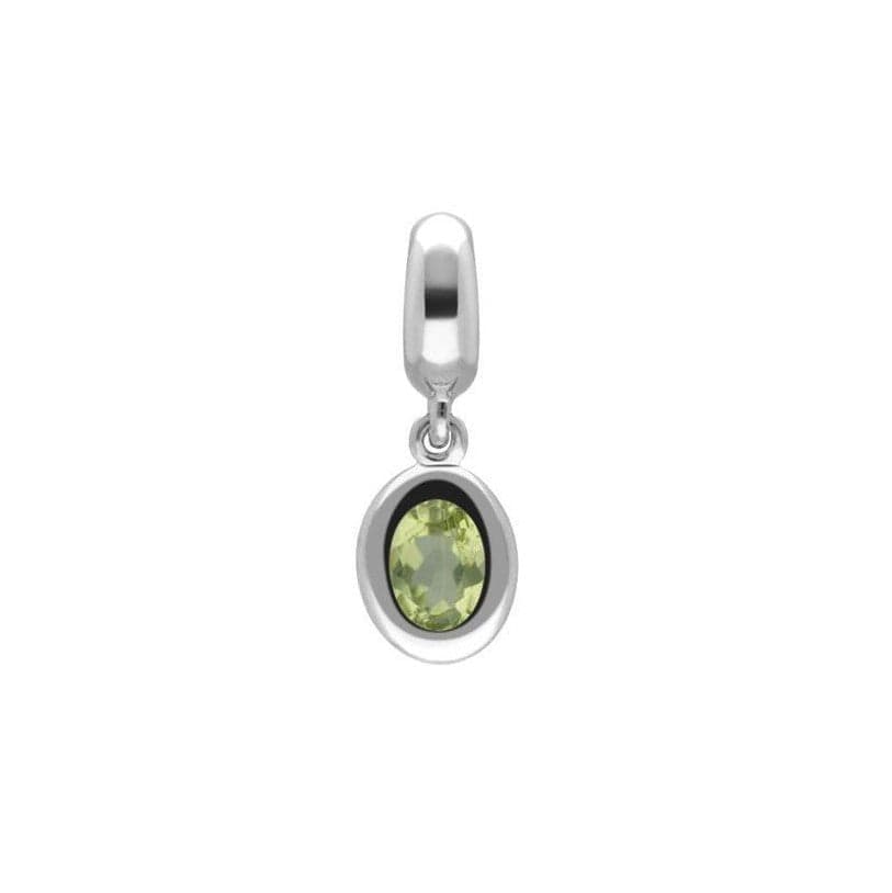 Sterling Silver Peridot Charm