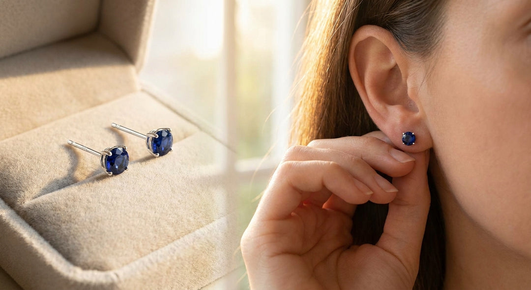 Best sapphire earrings for sensitive ears