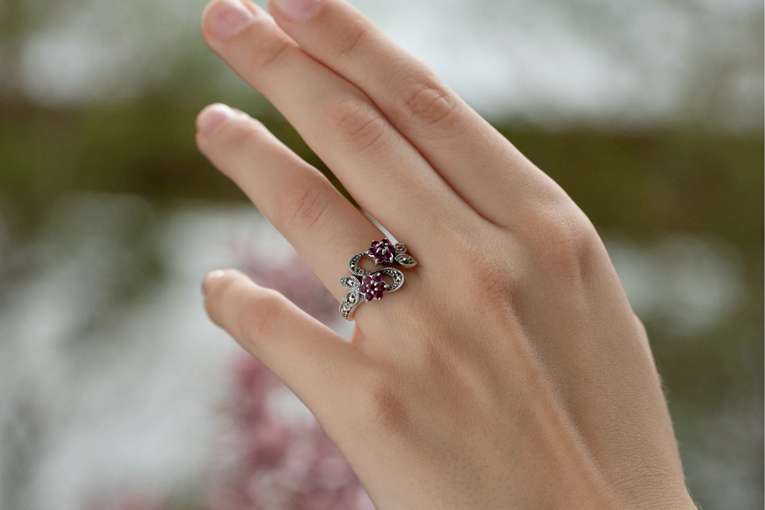 Ruby jewellery for a 40th birthday gift