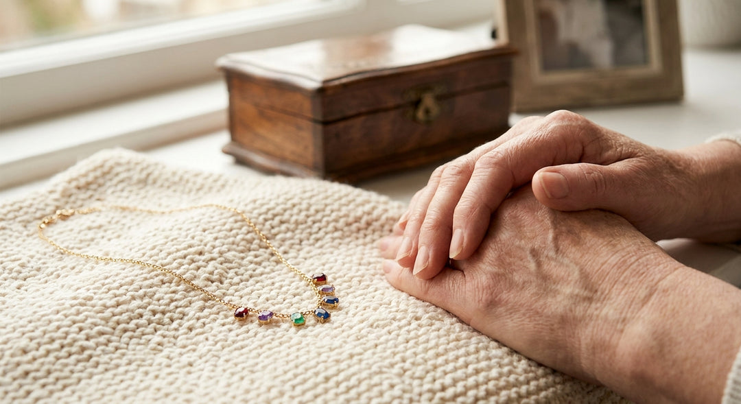 Birthstone necklace for grandmothers
