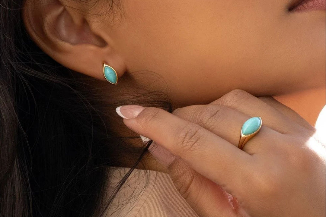 How do you clean turquoise jewellery without damaging it?