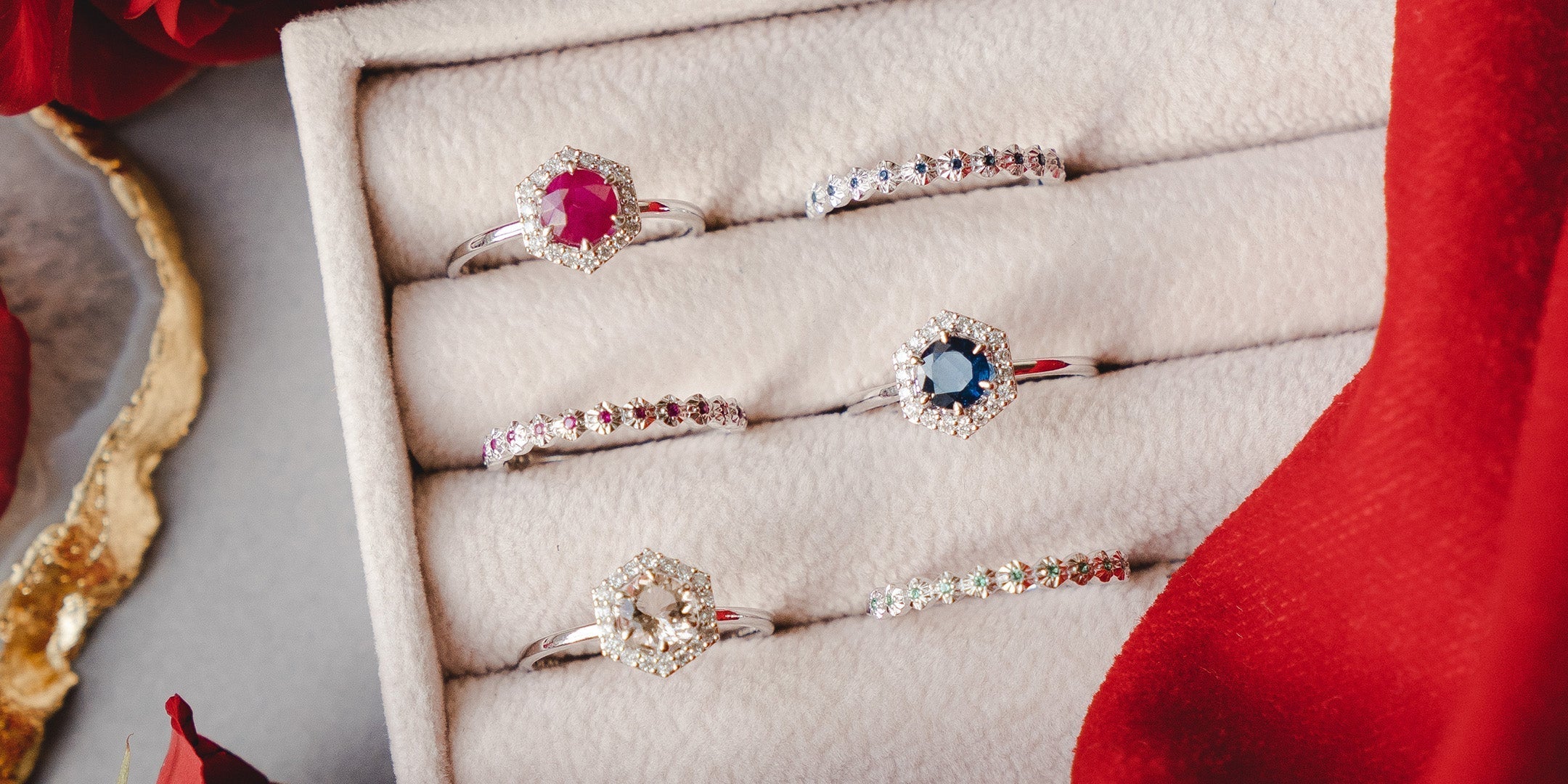 Classic Gemstone Jewellery Rings Collection