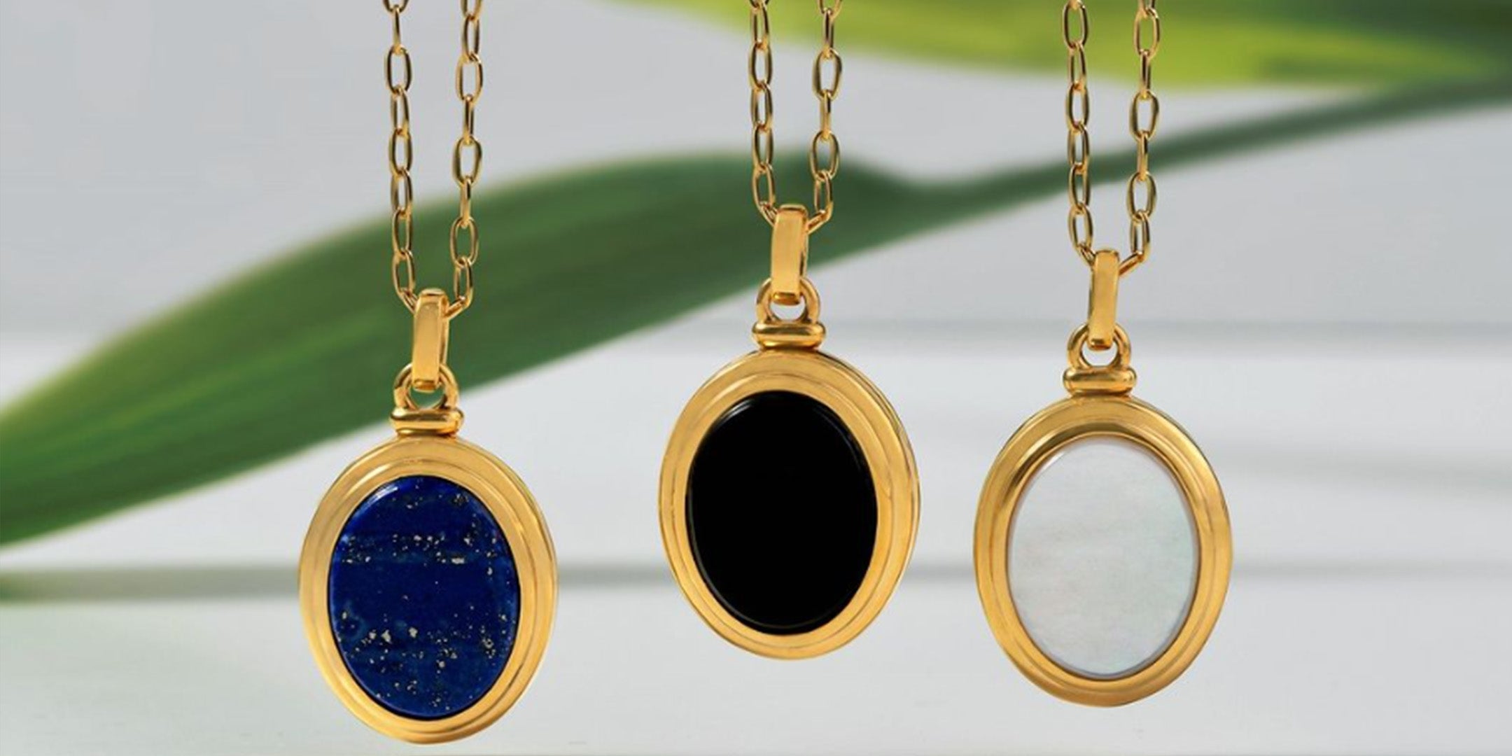 Gemstone Lockets Pendants Necklaces| Gold Plated & Silver | Gemondo UK