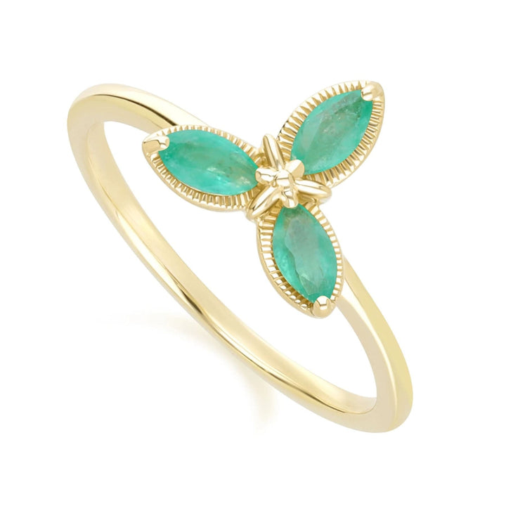 floral-marquise-emerald-ring-in-9ct-yellow-gold-132r8630039 side