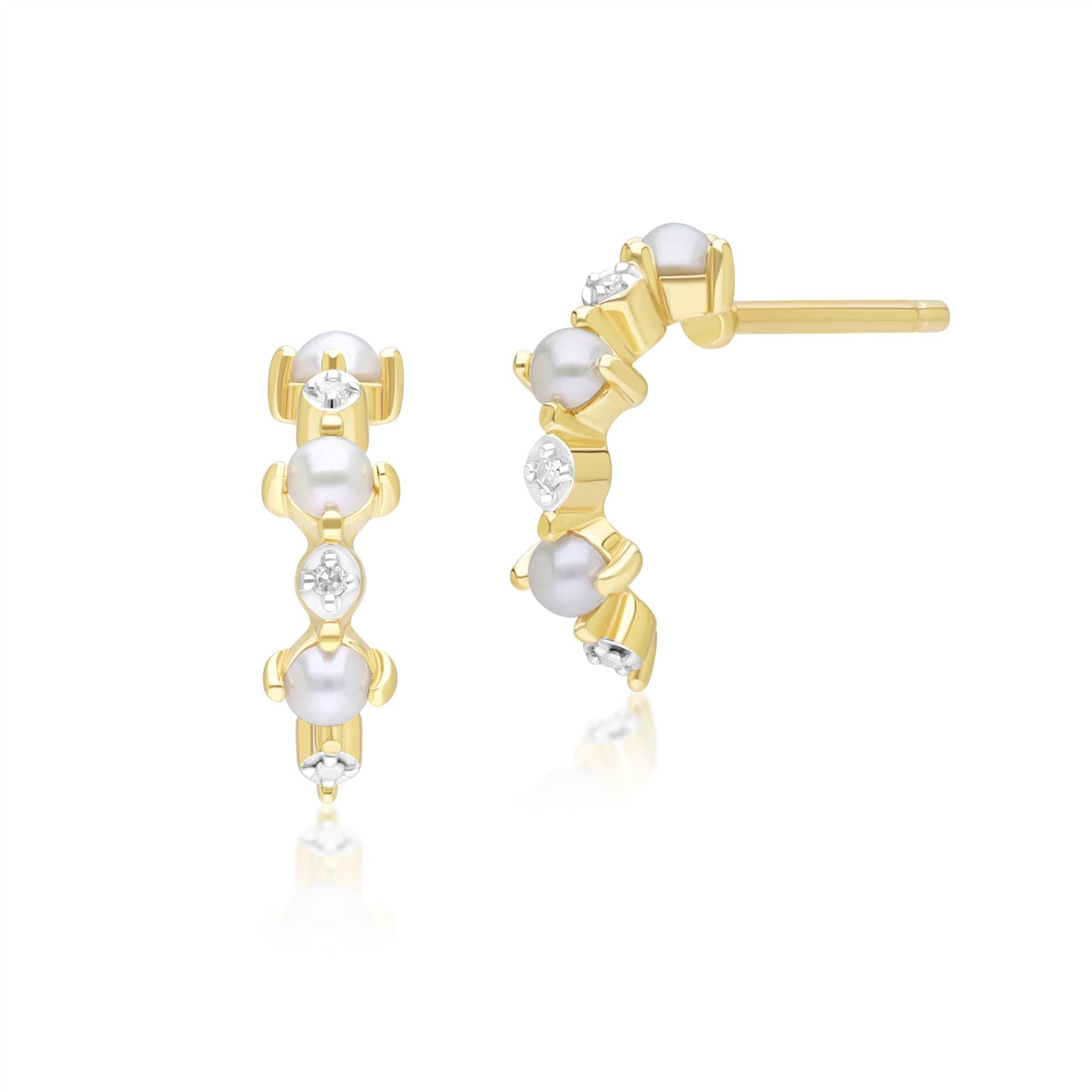 classic-pearl-diamond-half-eternity-hoop-earrings-in-9ct-yellow-gold-135e1884019