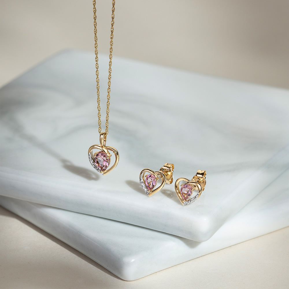 classic-pear-pink-tourmaline-diamond-heart-pendant-necklace-in-9ct-yellow-gold-135p2144059 Flatlay