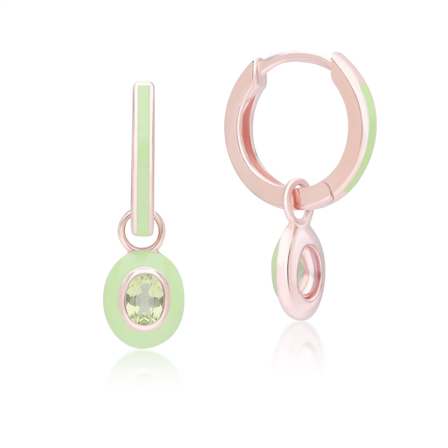 siberian-waltz-green-enamel-oval-peridot-hoop-earrings-in-rose-gold-plated-sterling-silver-253e419005925 Side