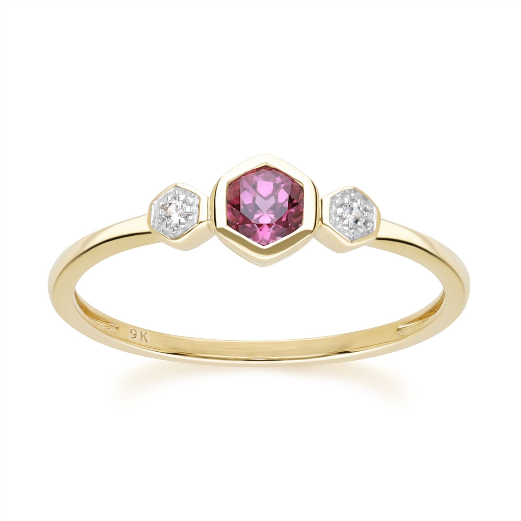 Rhodolite Sapphire Ring