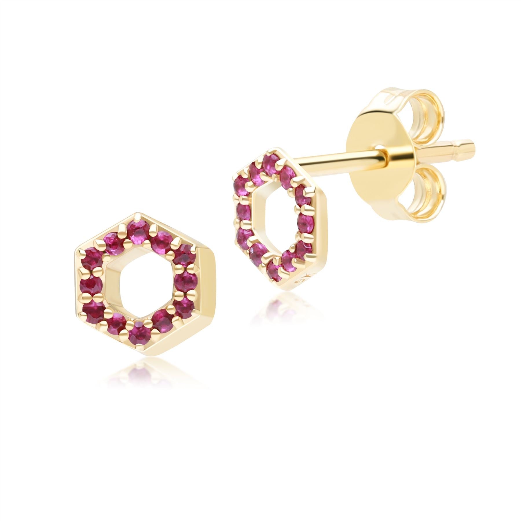 Raindrop, Ruby & Diamond Earrings - Cross Jewelers