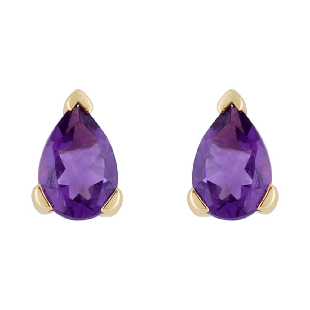 Classic Amethyst Stud Earrings & Pendant Set Image 2