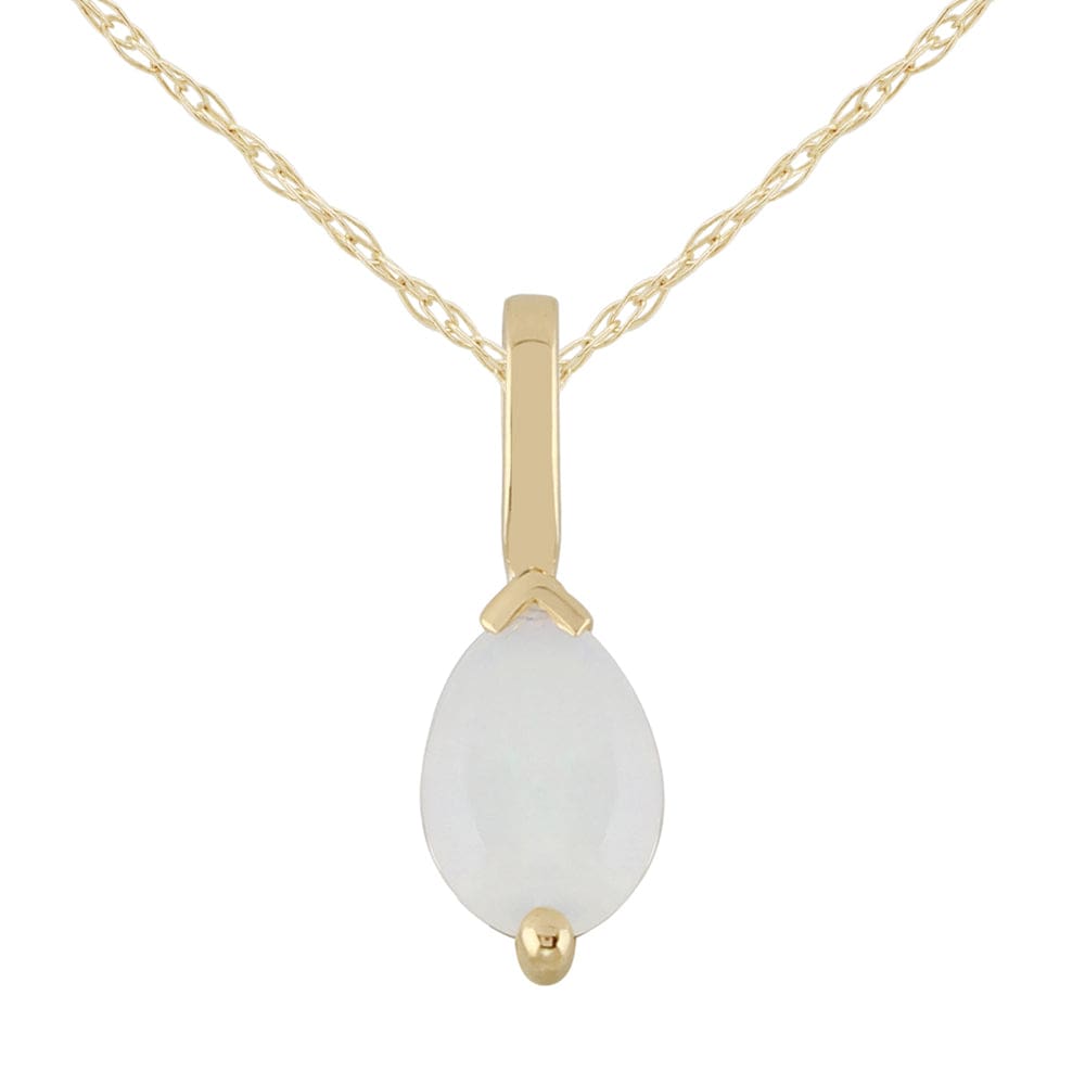 Classic Pear Opal Pendant 