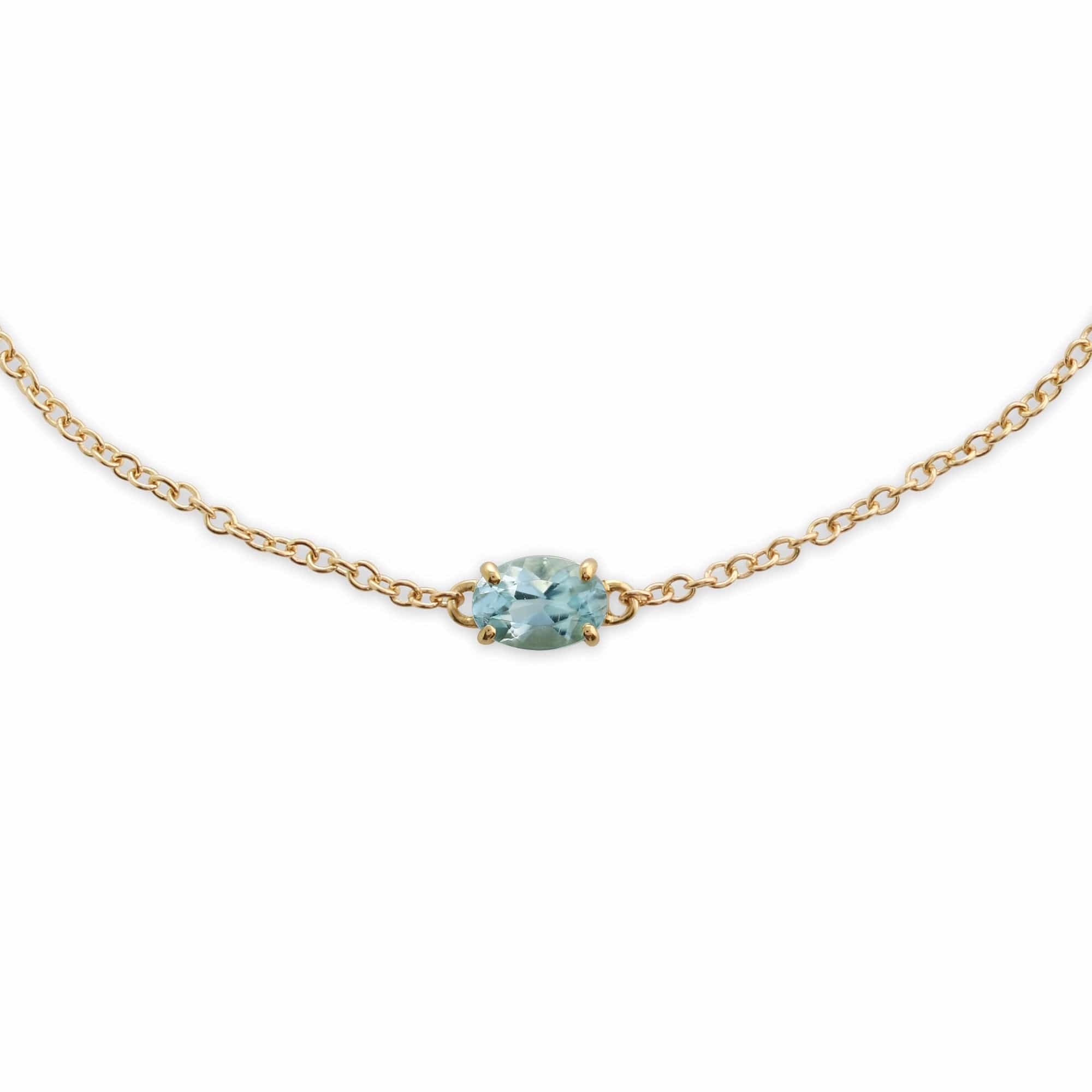 Classic Aquamarine Single Stone Drop Earrings & Bracelet Set Image 3