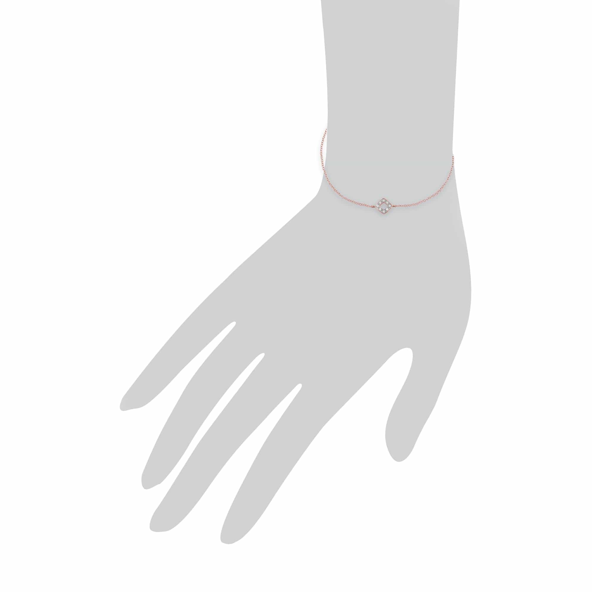 Rose Gold Diamond Bracelet Image 3