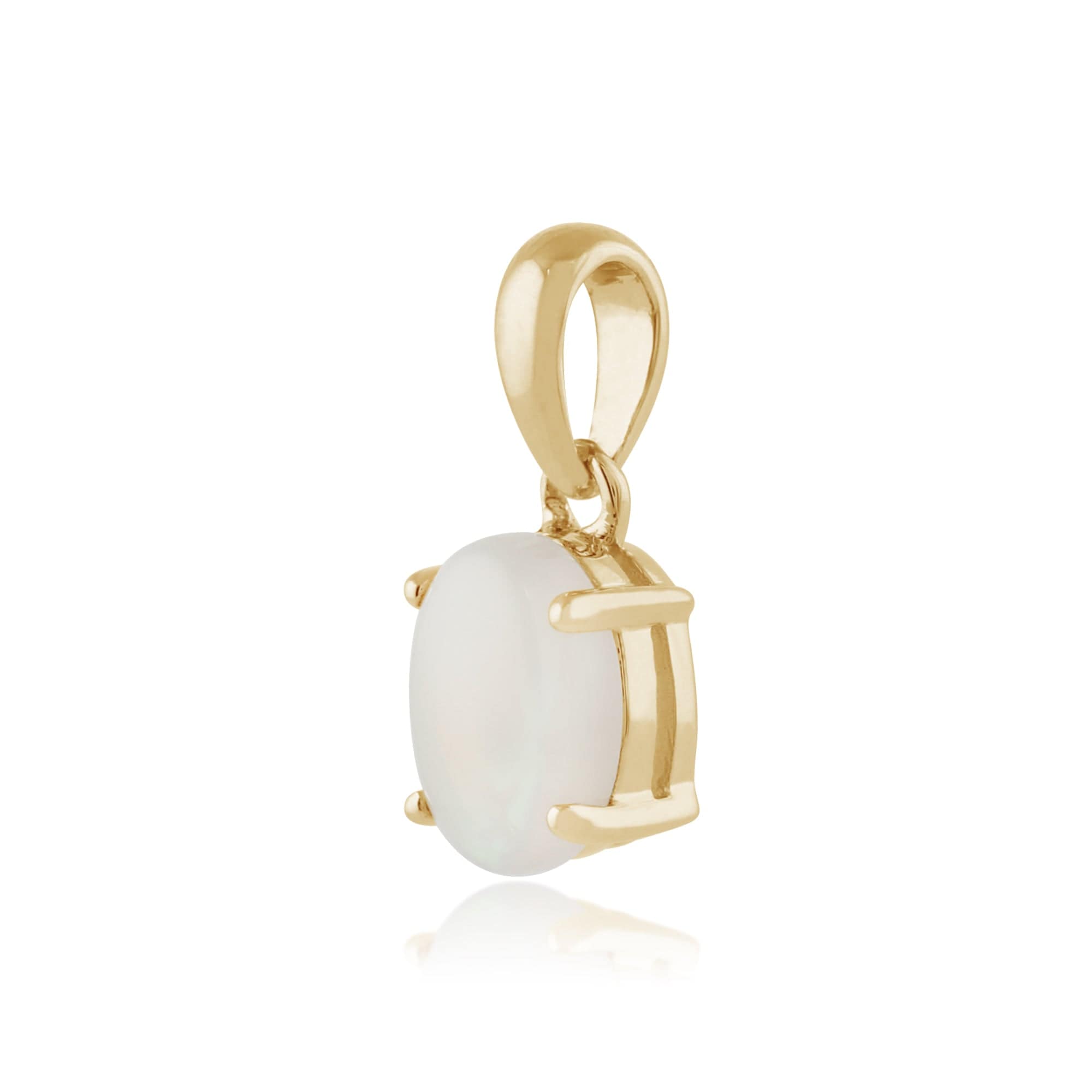 Classic Oval Opal Pendant 