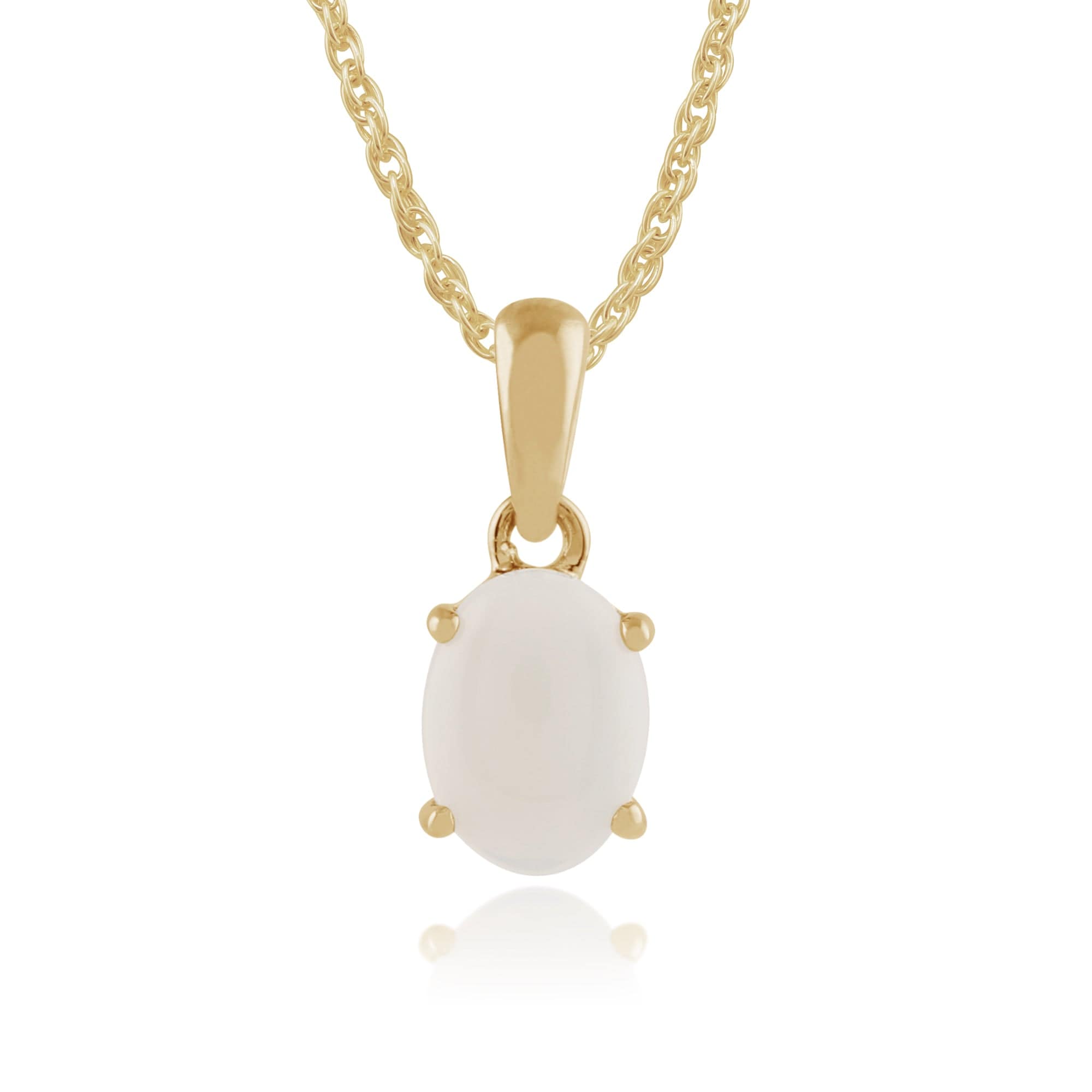 Classic Oval Opal Pendant
