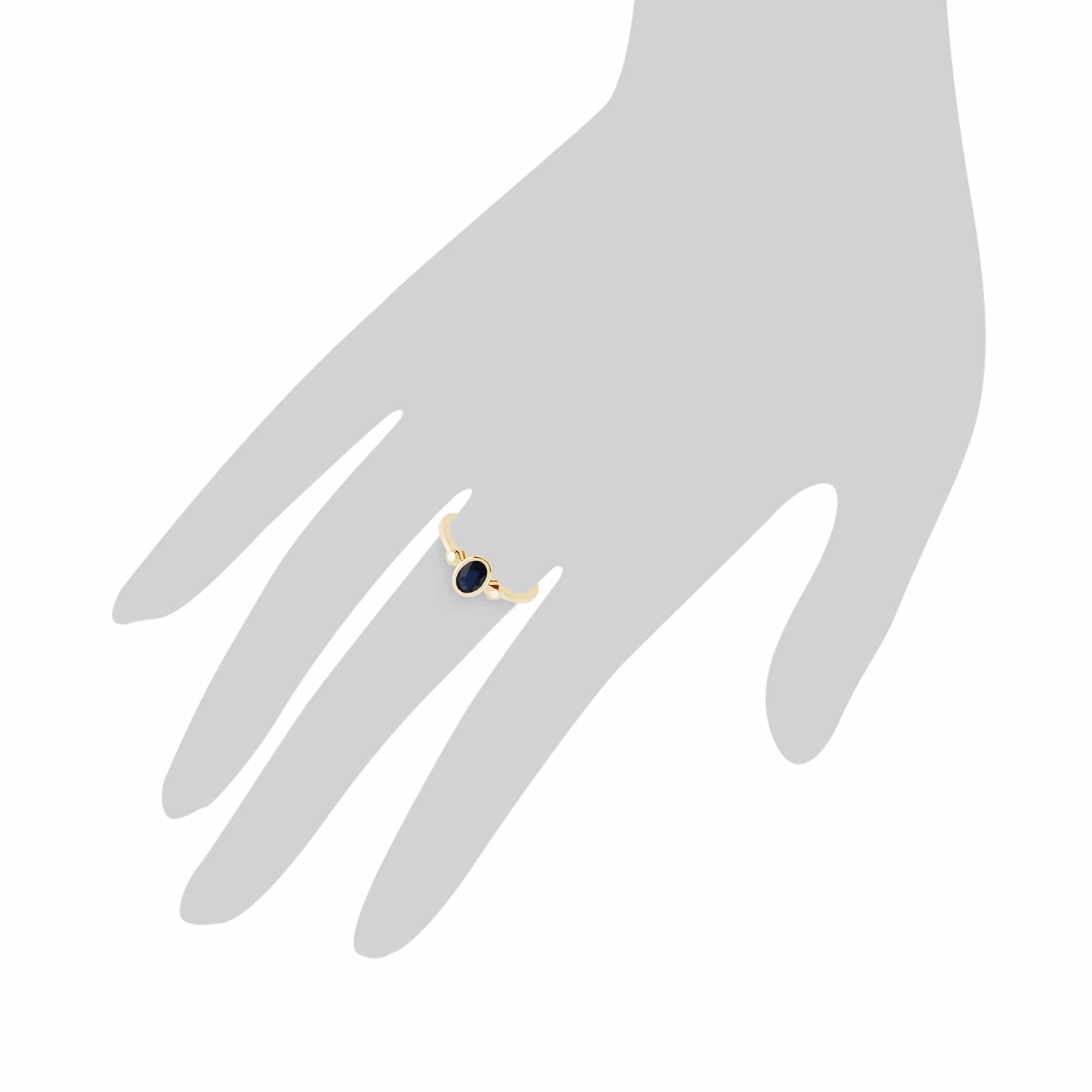 Gemondo 9ct Yellow Gold 0.57ct Sapphire Ring Image 4
