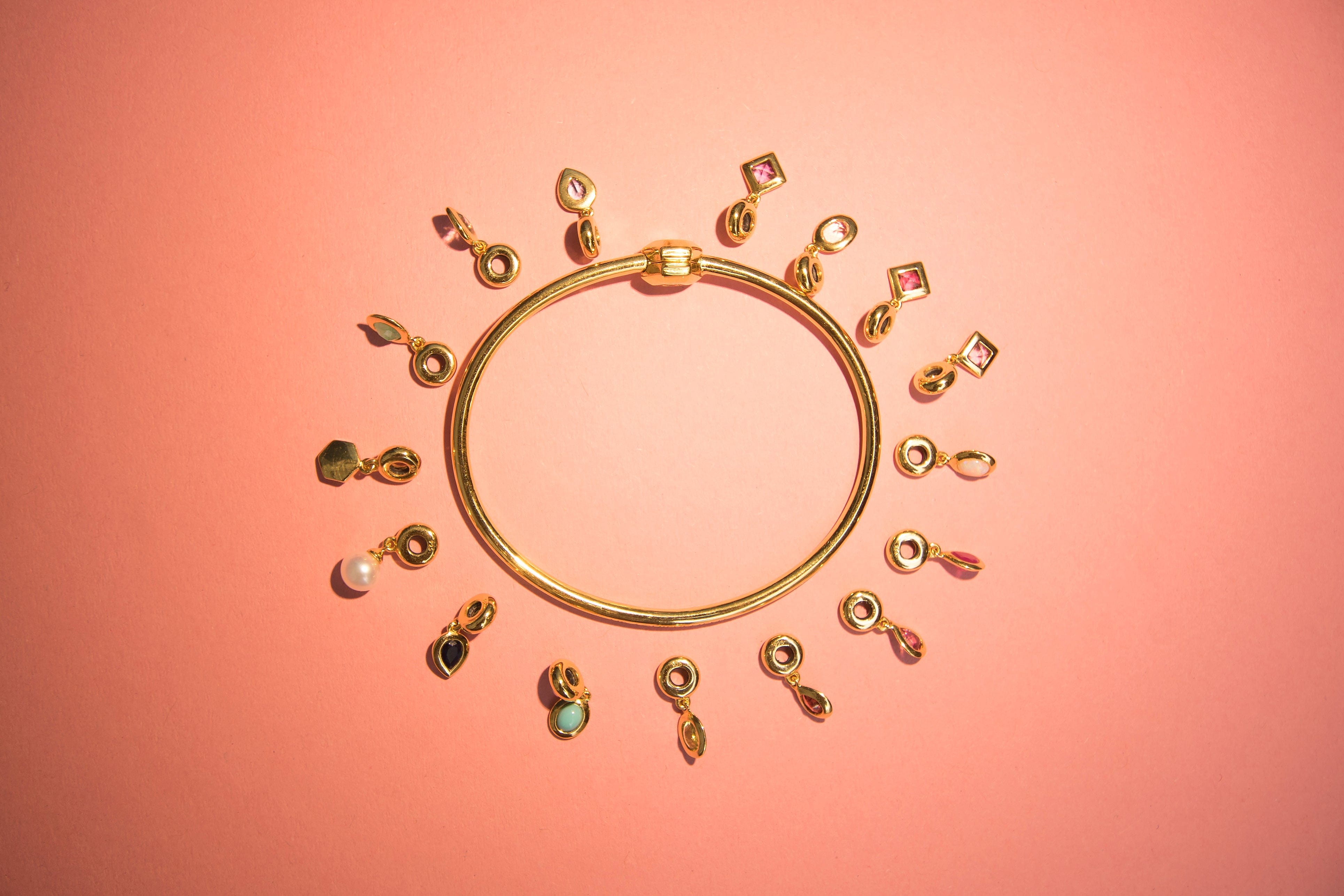 HS Achievement Bangle with charms