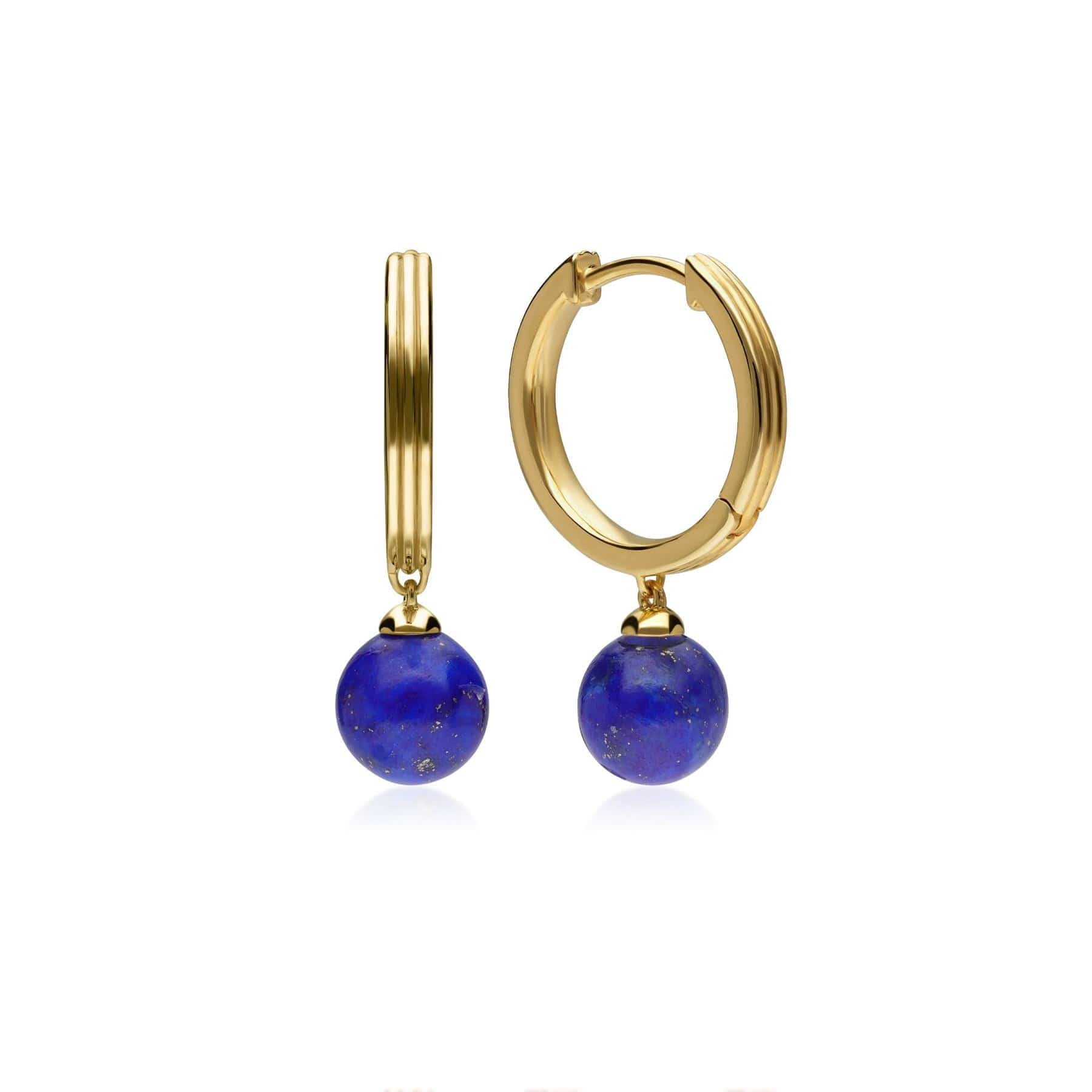 Caruso Lapis Lazuli Dangle Hoop Earrings