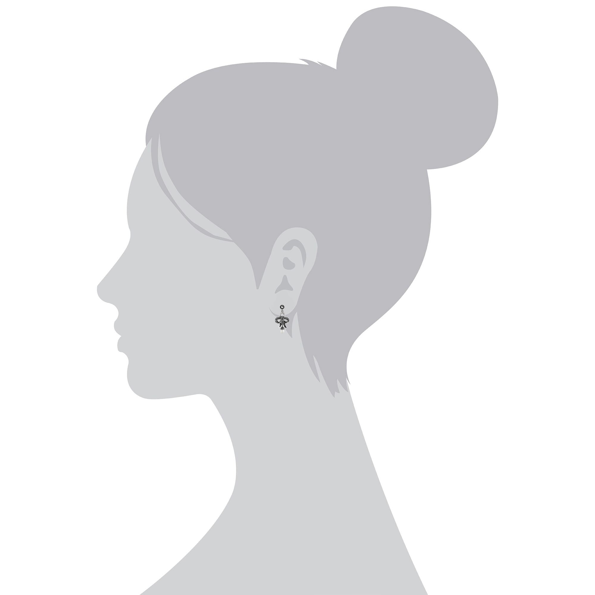 Gemondo Sterling Silver Freshwater Pearl and Marcasite Earrings - Gemondo