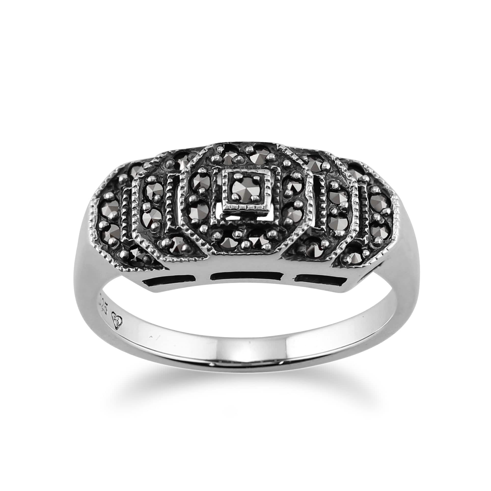 Orecchini In Onice Nera, Marcasite E Argento 925 - Orecchini Onice Nera Marcasite E Argento 925 Orecchini In Onice Nera, Marcasite E Argento 925 - Orecchini Onice Nera Marcasite E Argento 925