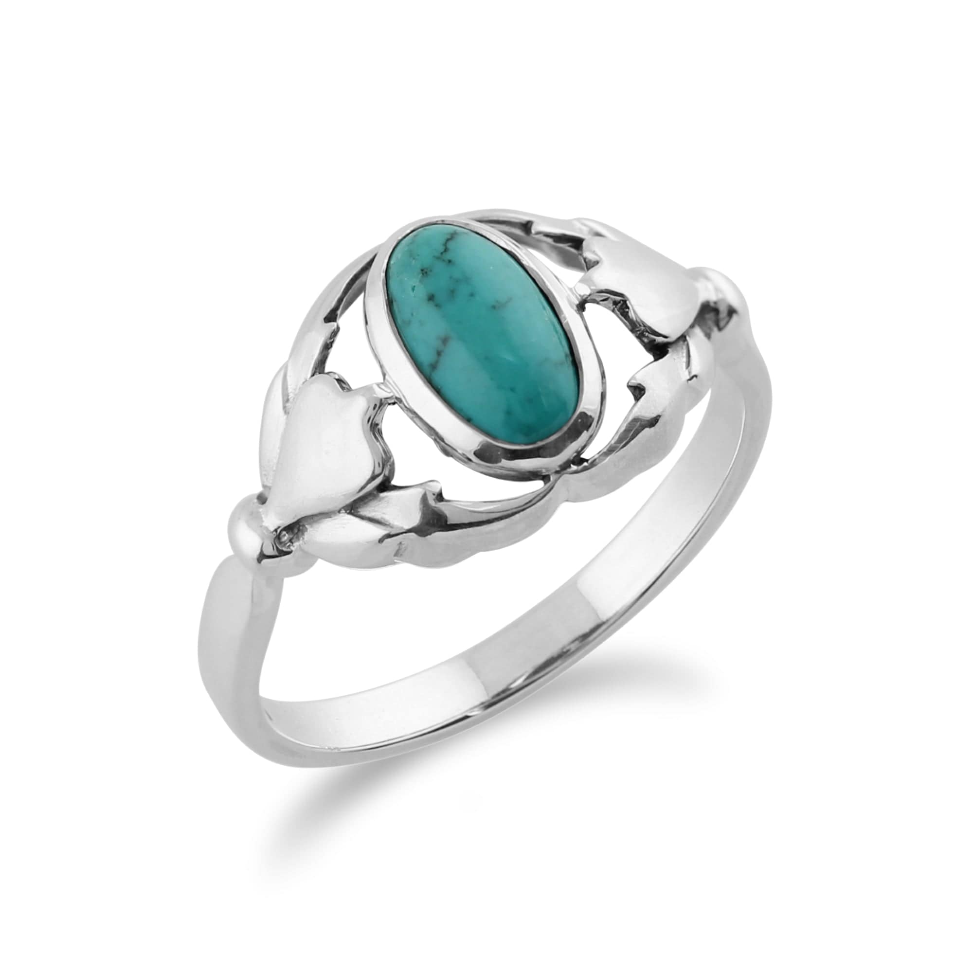 Gemondo 925 Sterling Silver 0.77ct Turquoise Ring Image 2