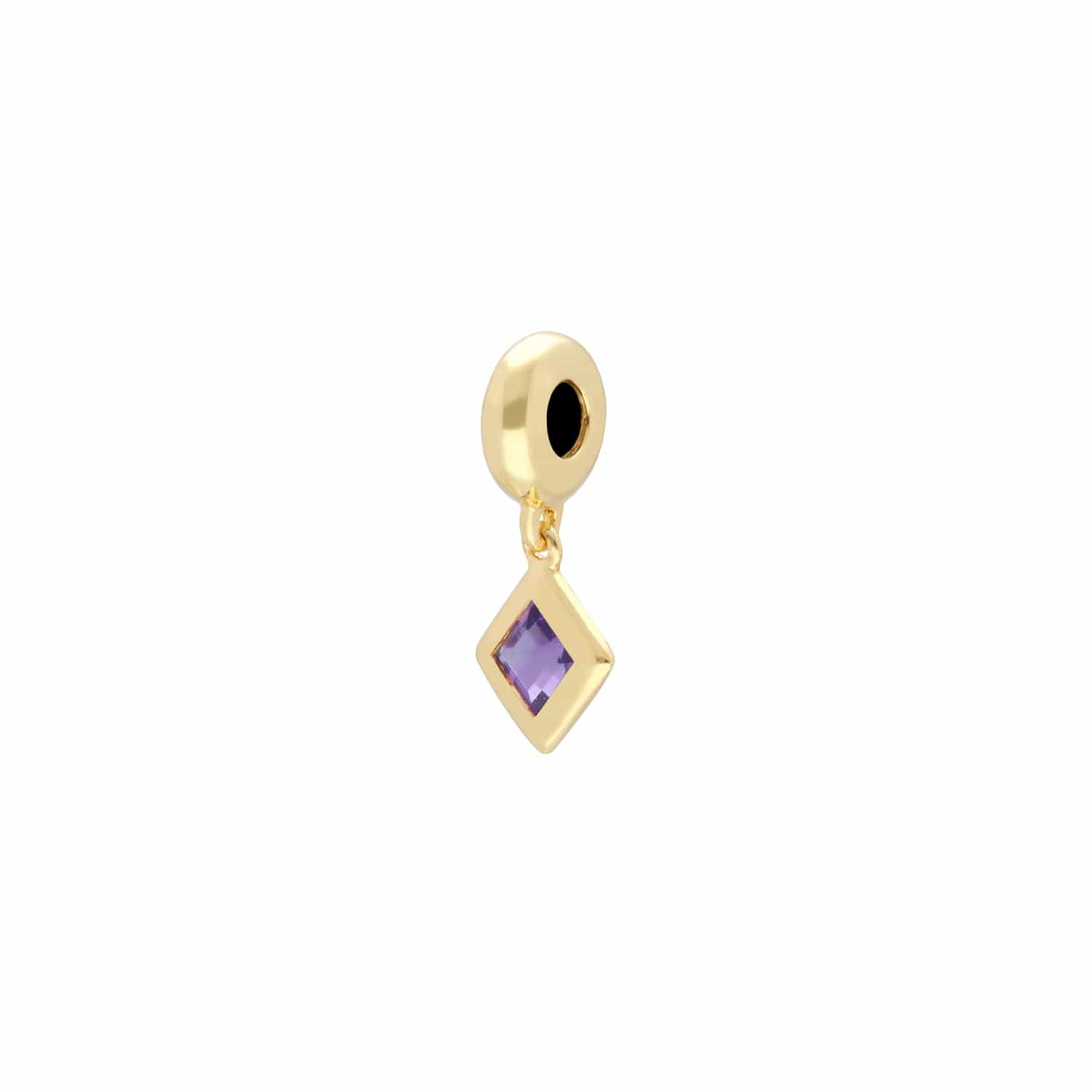 'Stone of Power' Gold Plated Amethyst Charm
