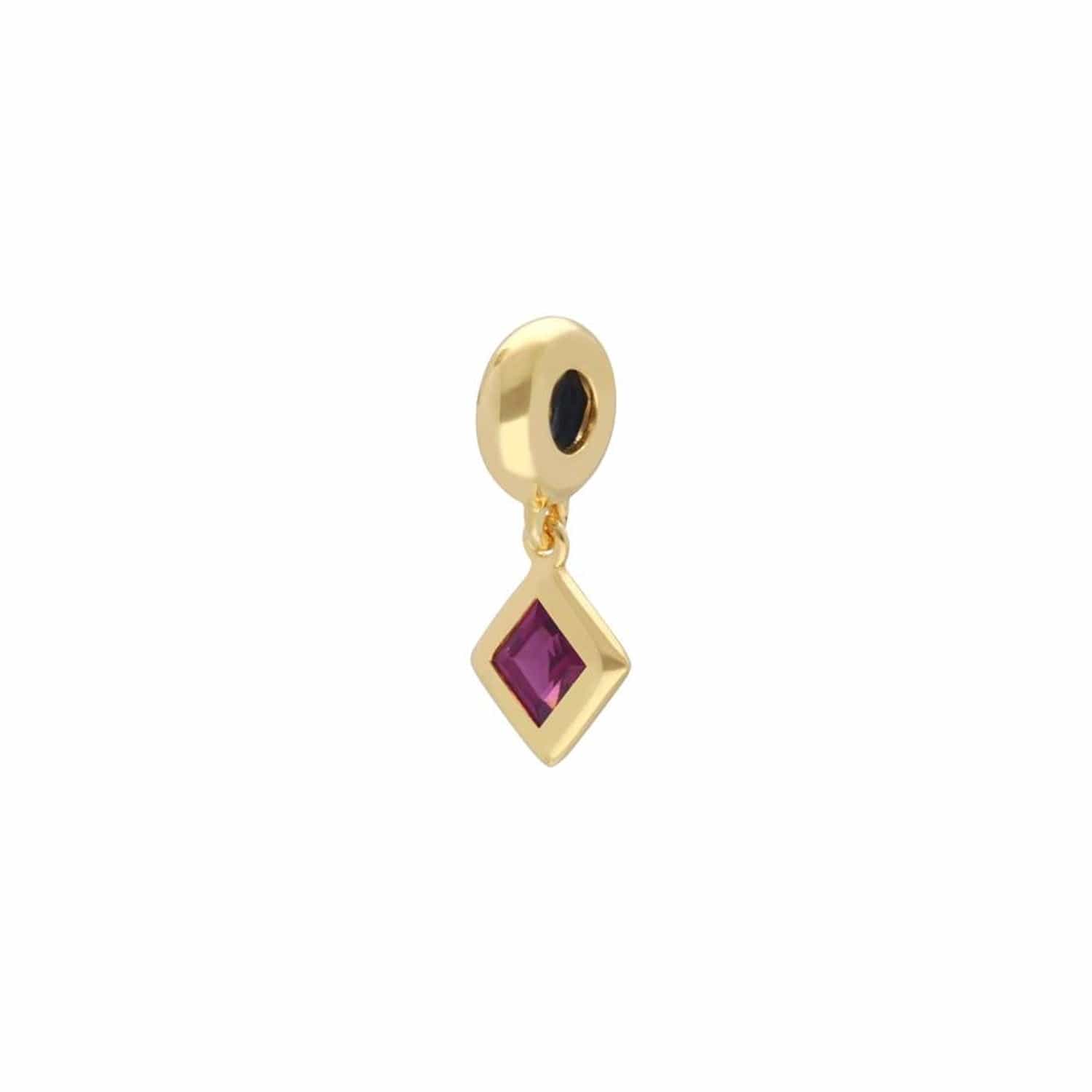 270D003503925 Achievement 'Visionary Stone' Gold Plated Rhodolite Charm 3