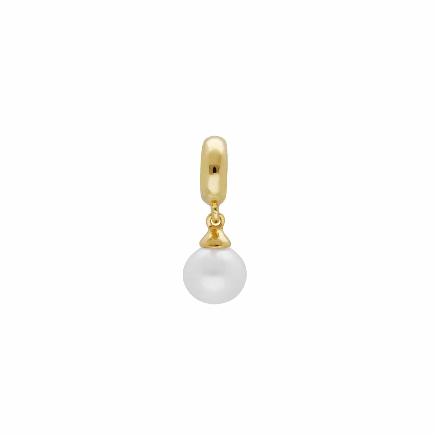 270D003601925 Achievement 'Stone of Purity' Gold Plated Pearl Charm 1