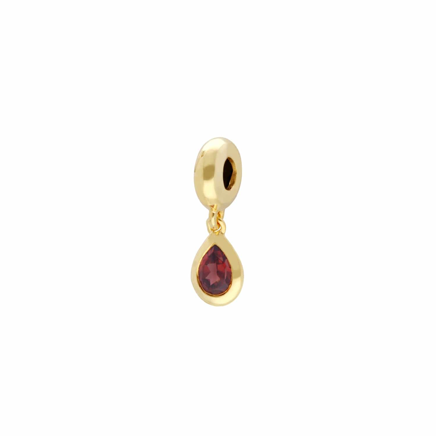 270D003703925 Achievement 'Touch of Love' Gold Plated Garnet Charm 3