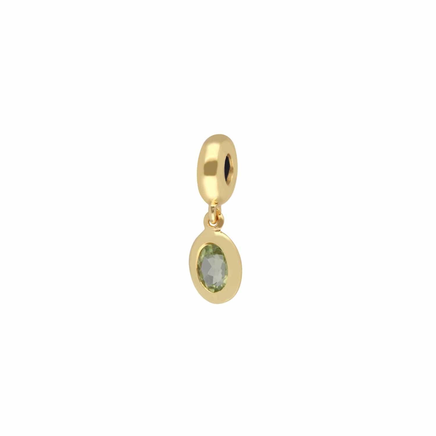 'Rock Solid Sisterhood' Gold Plated Peridot Charm