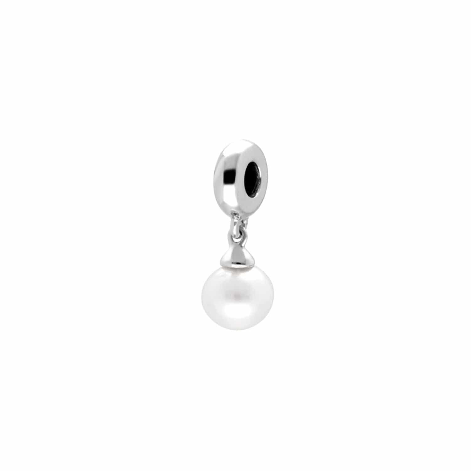 'Stone of Purity' Sterling Silver Pearl Charm