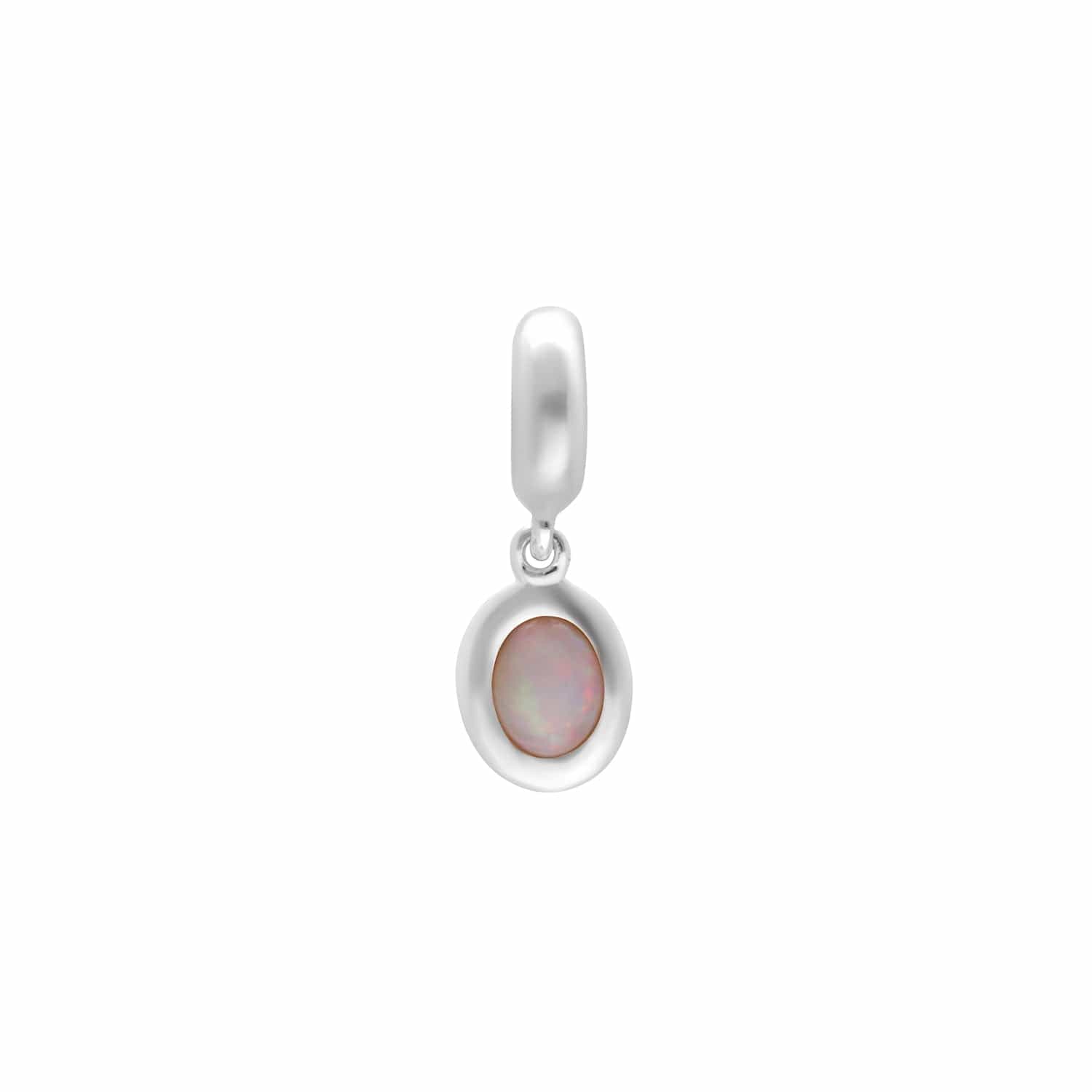'Karmic Reflection' Sterling Silver Opal Charm