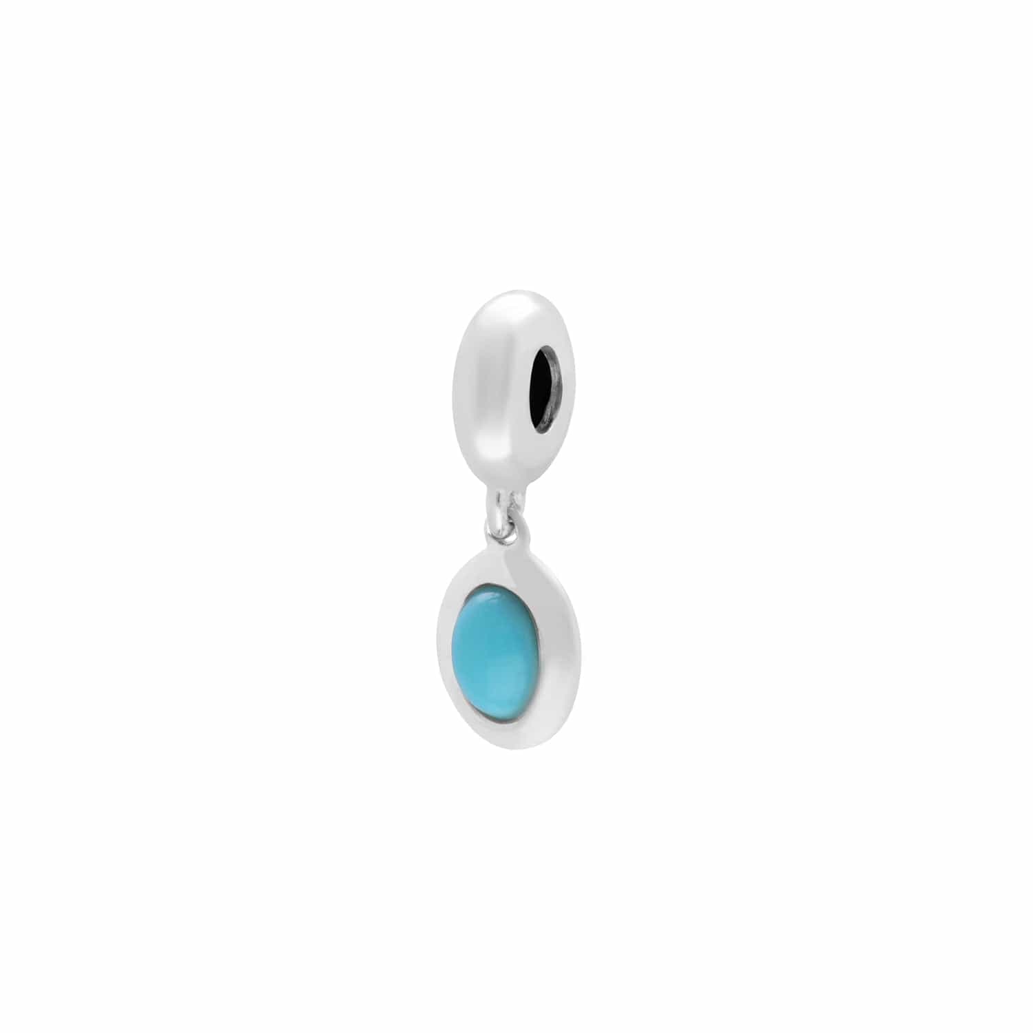 270D004702925 Achievement 'Stone of Protection' Sterling Silver Turquoise Charm 3