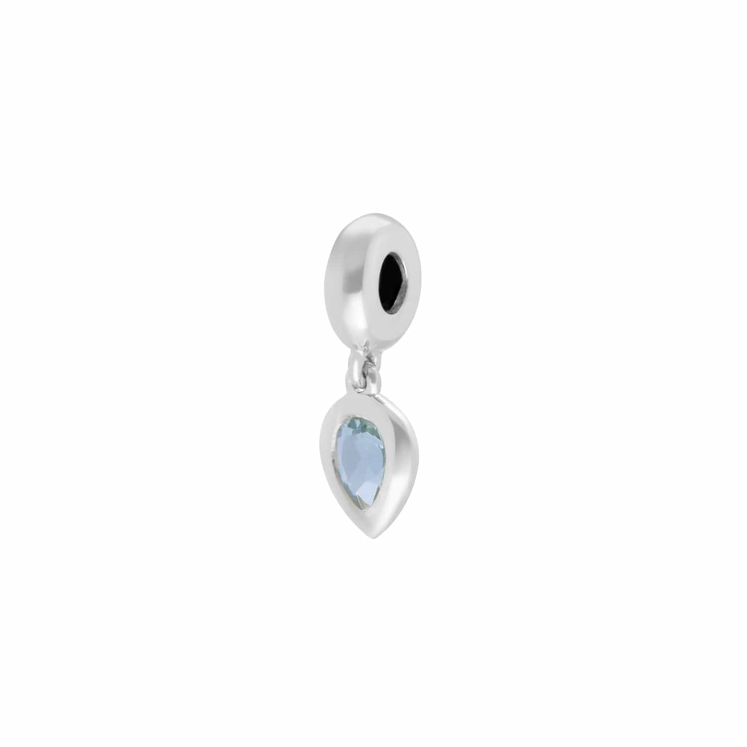 Sterling Silver Blue Topaz Charm