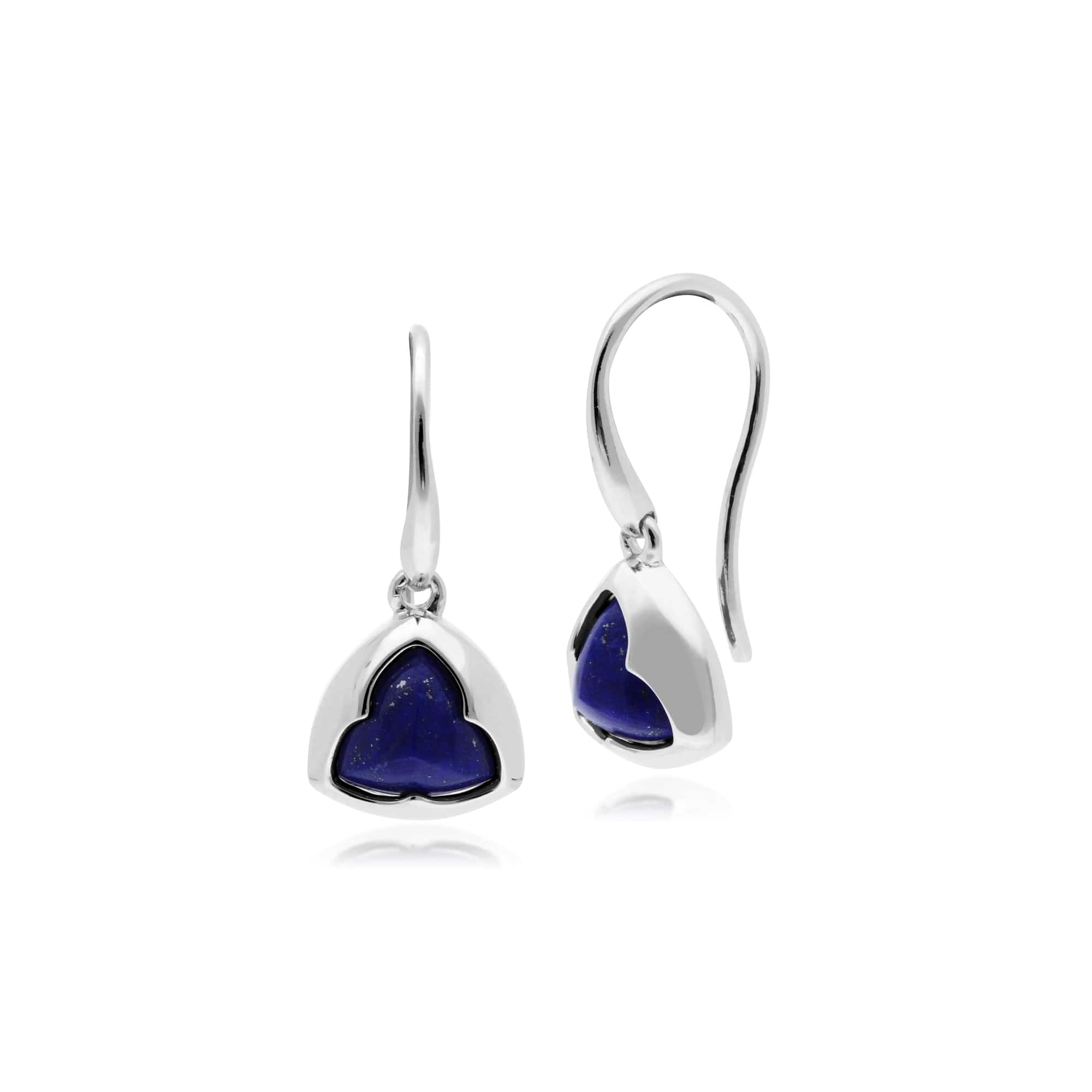 Gemondo Sterling Silver Prism Sugarloaf Lapis Lazuli Drop Earrings Image