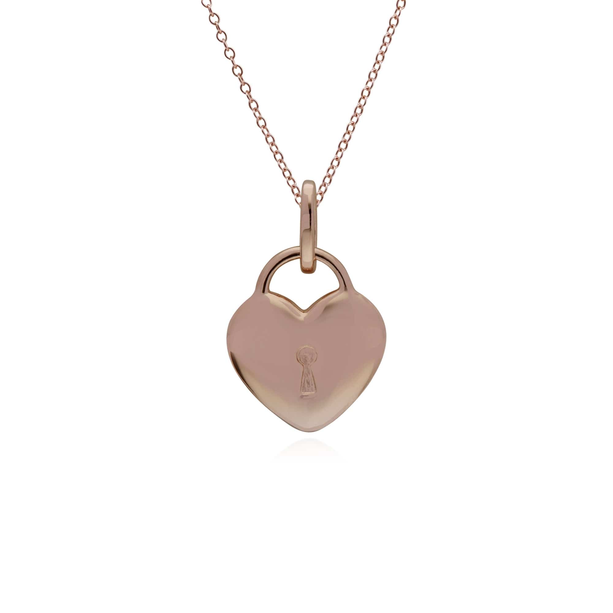 Classic Heart Pendant & Amethyst Key Charm Image 3