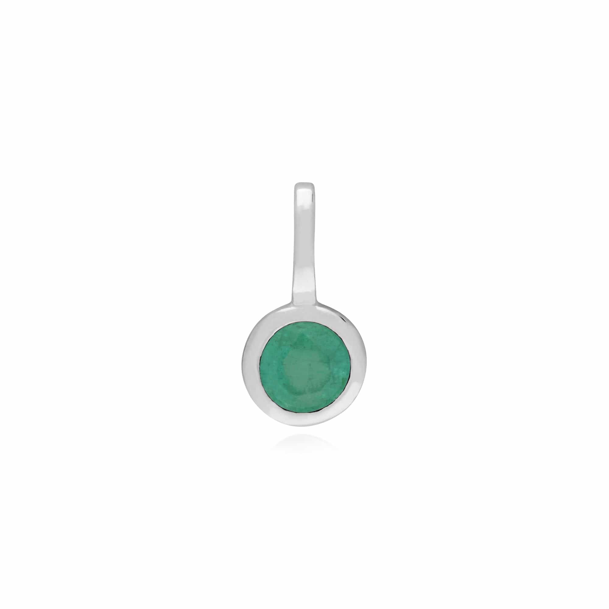 Classic Heart Lock Pendant & Emerald Charm Image 2