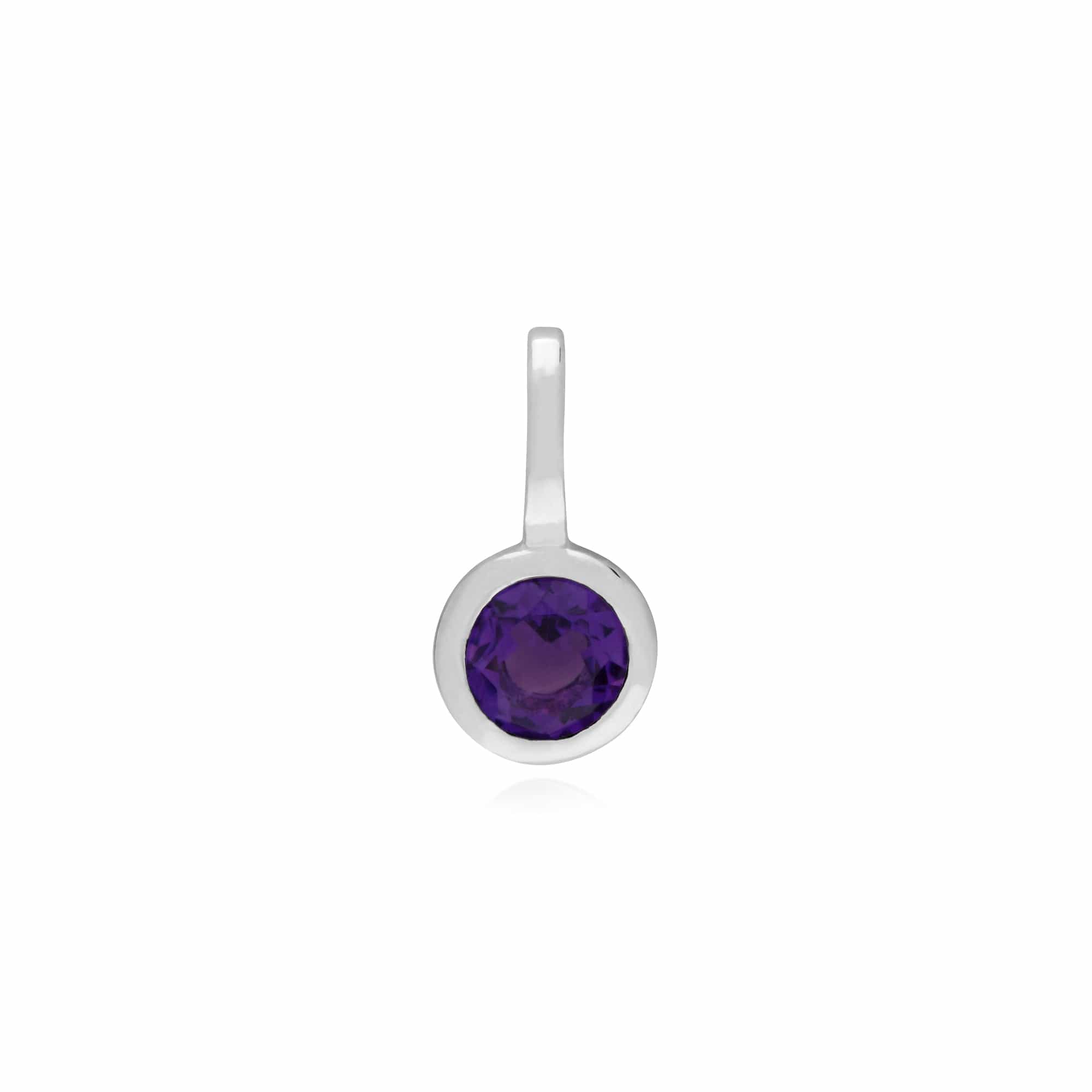 Classic Heart Lock Pendant & Amethyst Charm Image 2