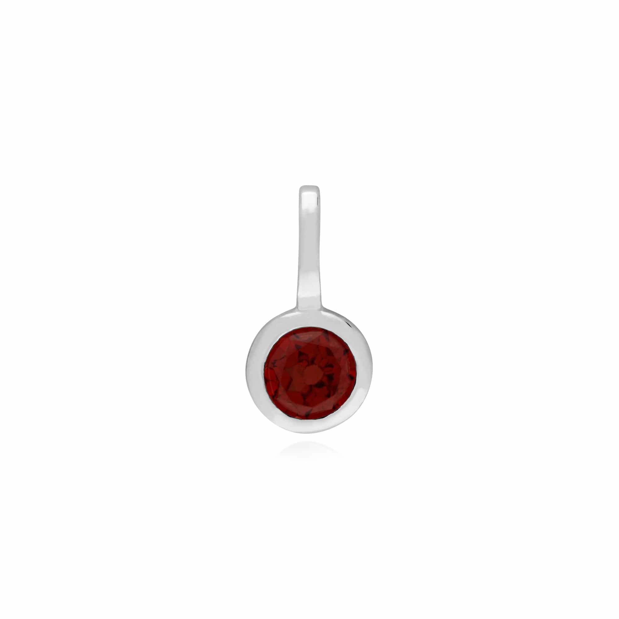 Classic Heart Lock Pendant & Garnet Charm Image 2