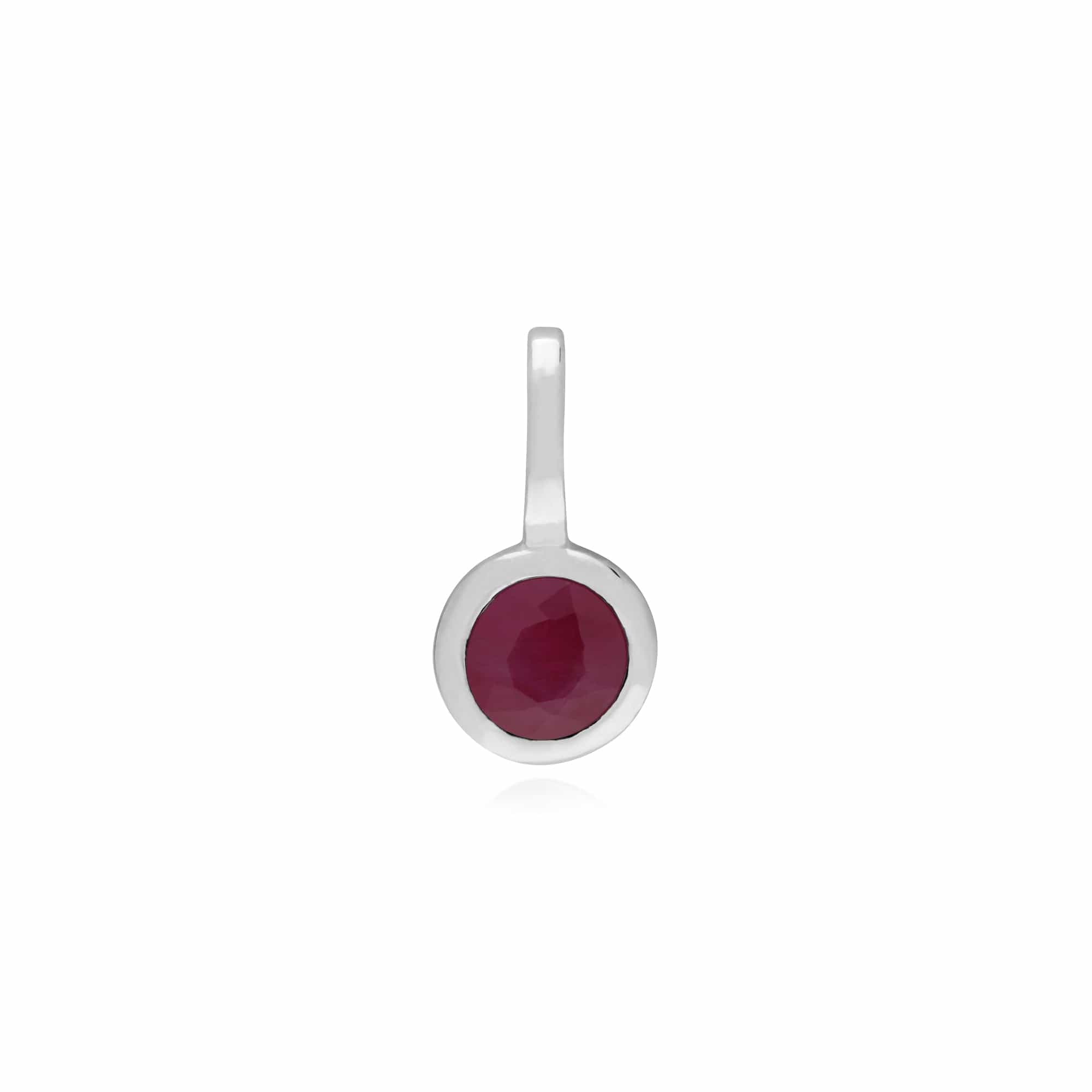 Classic Heart Lock Pendant & Ruby Charm Image 2