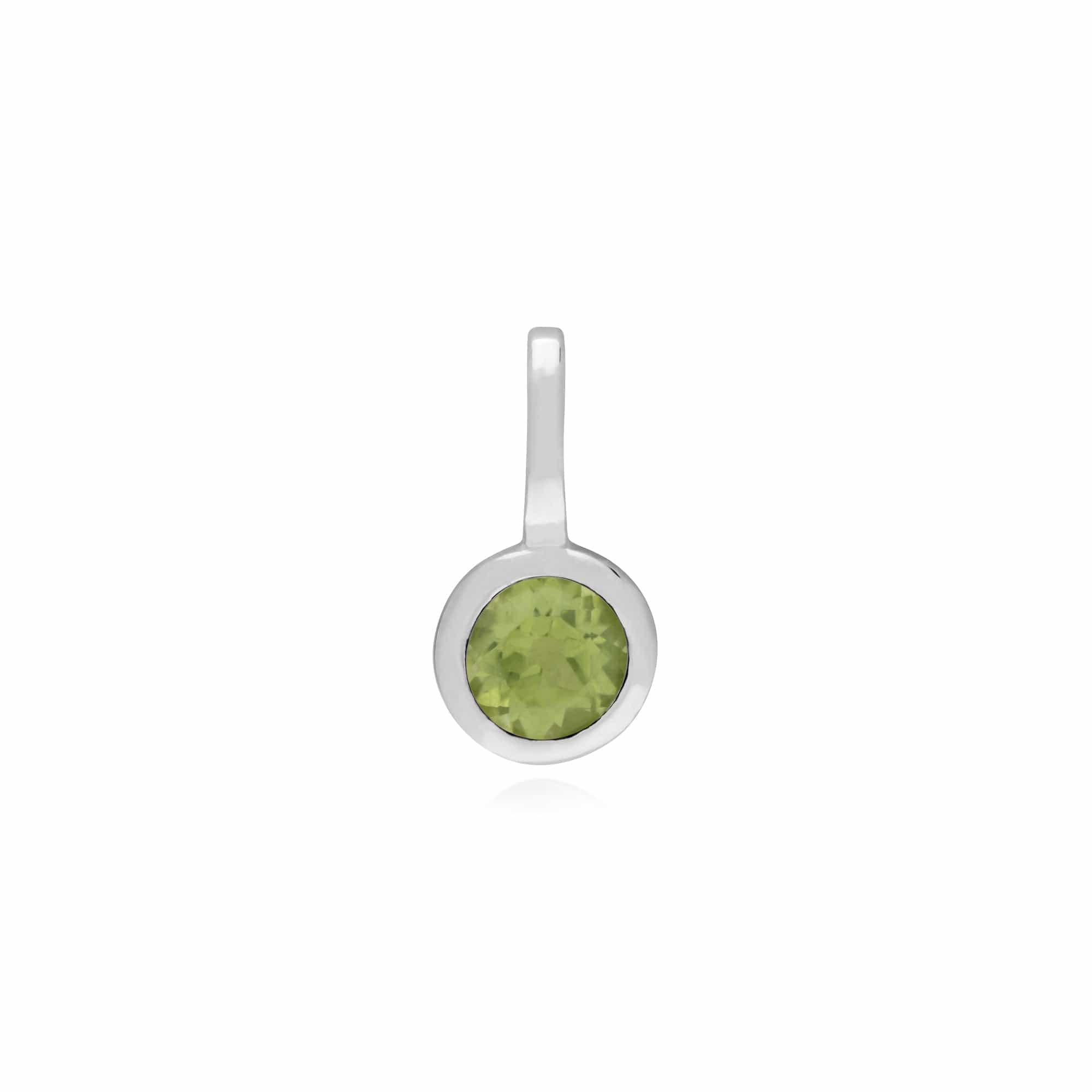 Classic Heart Lock Pendant & Peridot Charm Image 2