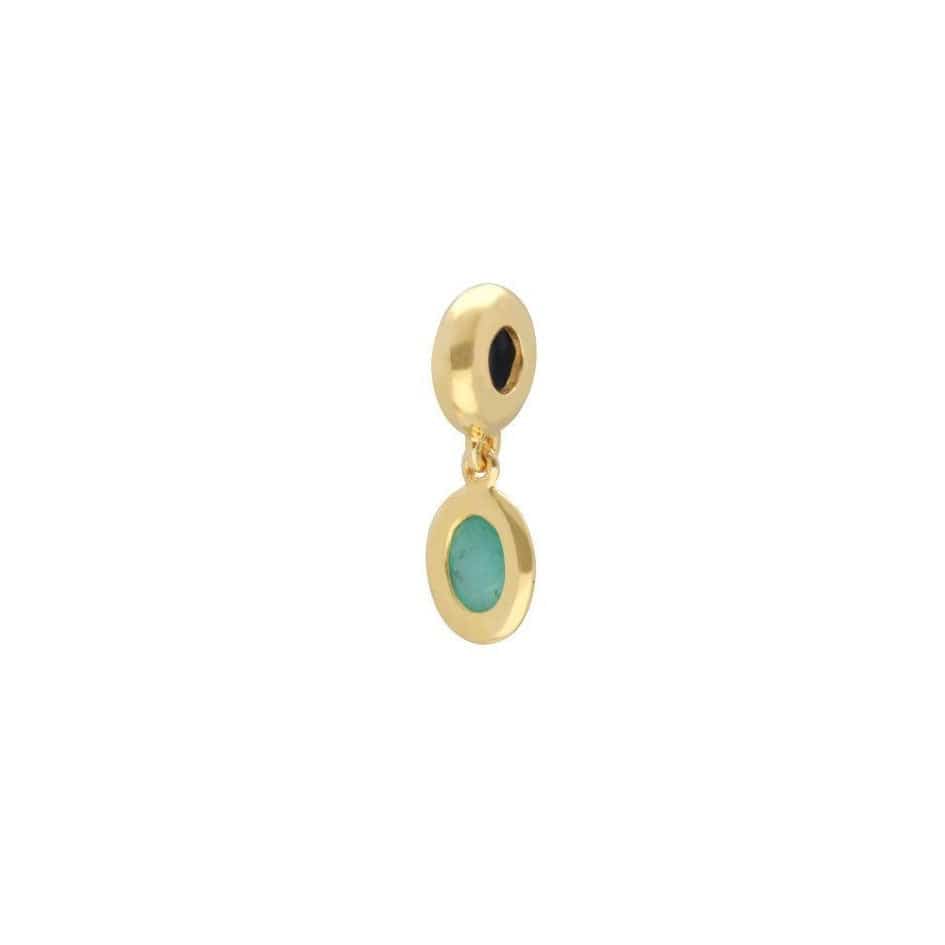 Achievement 'Matriarch's Stone' Gold Plated Emerald Charm