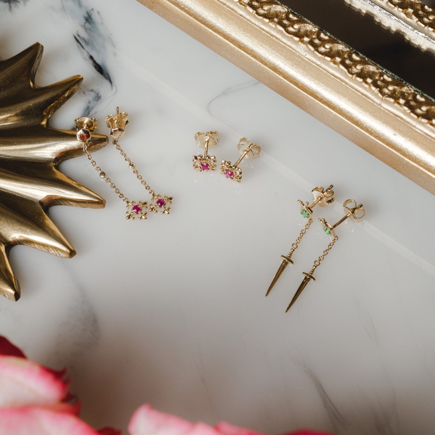 ECFEW™ 'The Liberator' Fleur De Lis Stud Earring Collection