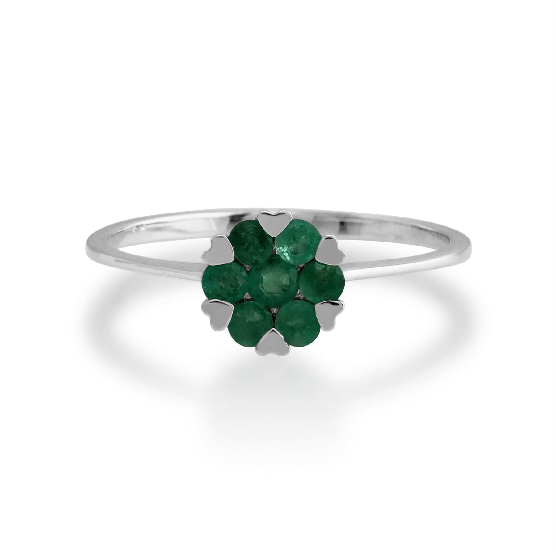 162R0213019 Gemondo 925 Sterling Silver 0.18ct Emerald Ring 2